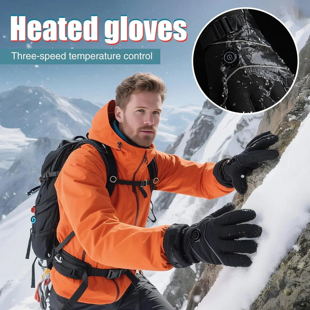 Colverro™ USB Rechargeable Heated Mittens with 3 Heat Levels
