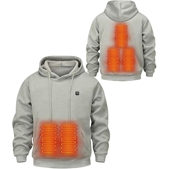 Colverro™ Zip-Up Heated Hoodie with Drawstring Hood &amp; 3 Heat Levels