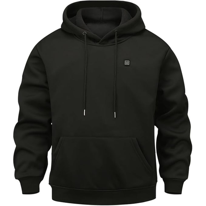 Colverro™ Zip-Up Heated Hoodie with Drawstring Hood &amp; 3 Heat Levels