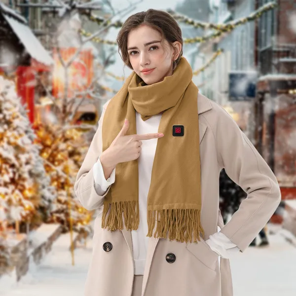 Colverro™ Heated Fleece Scarf with USB Power and 3 Heat Levels