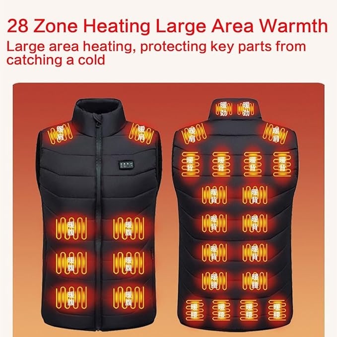Colverro™ Quilted USB Heated Vest with Multiple Heating Zones