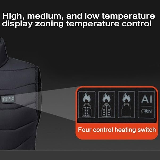 Colverro™ Quilted USB Heated Vest with Multiple Heating Zones