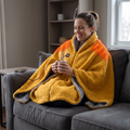 Colverro™ Sherpa & Faux Fur USB Heated Throw with 3 Heat Levels