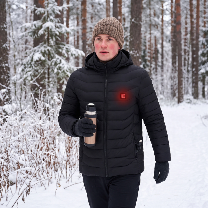 Colverro™ Unisex Heated Jacket with 9 Heat Zones &amp; Detachable Hood