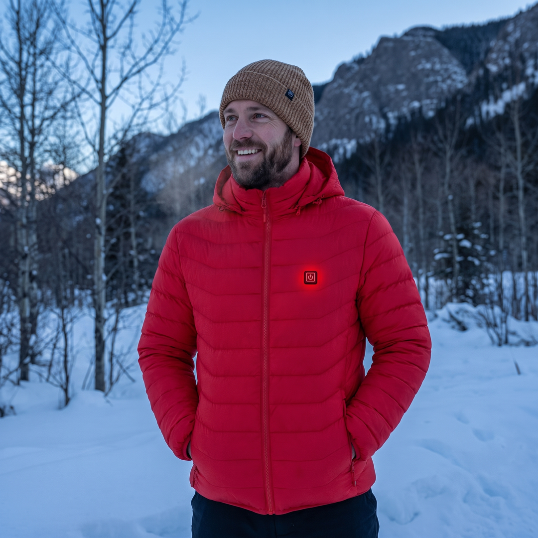 Colverro™ Unisex Heated Jacket with 9 Heat Zones &amp; Detachable Hood