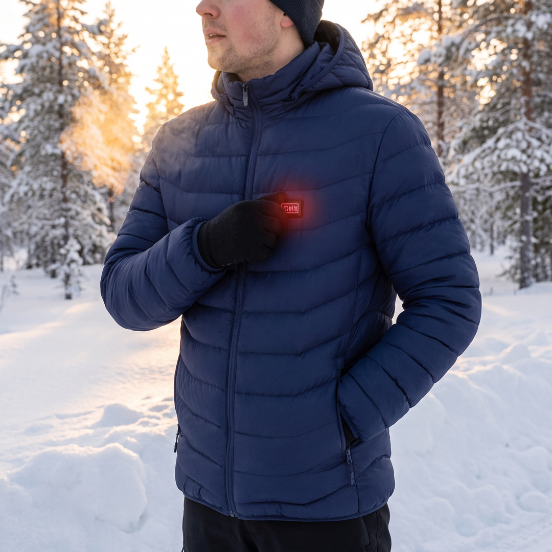 Colverro™ Unisex Heated Jacket with 9 Heat Zones &amp; Detachable Hood