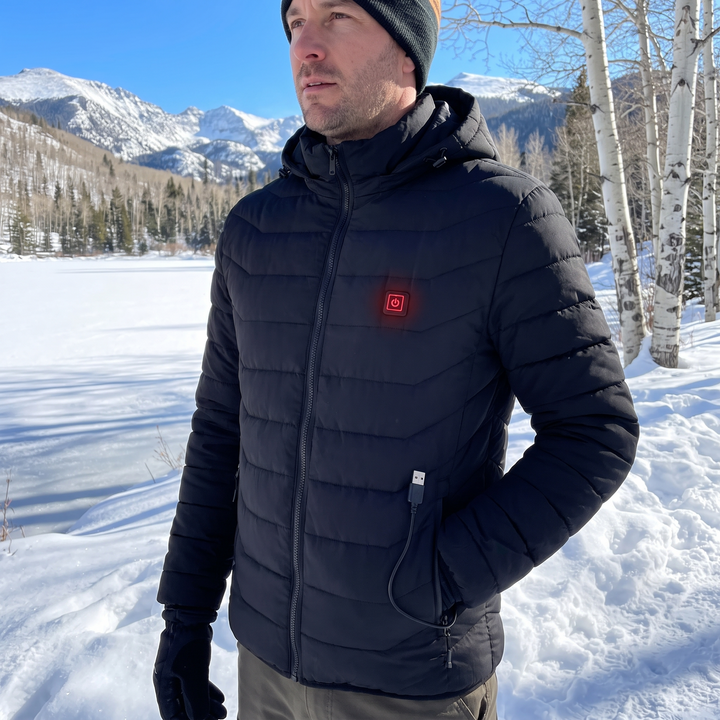 Colverro™ Unisex Heated Jacket with 9 Heat Zones &amp; Detachable Hood