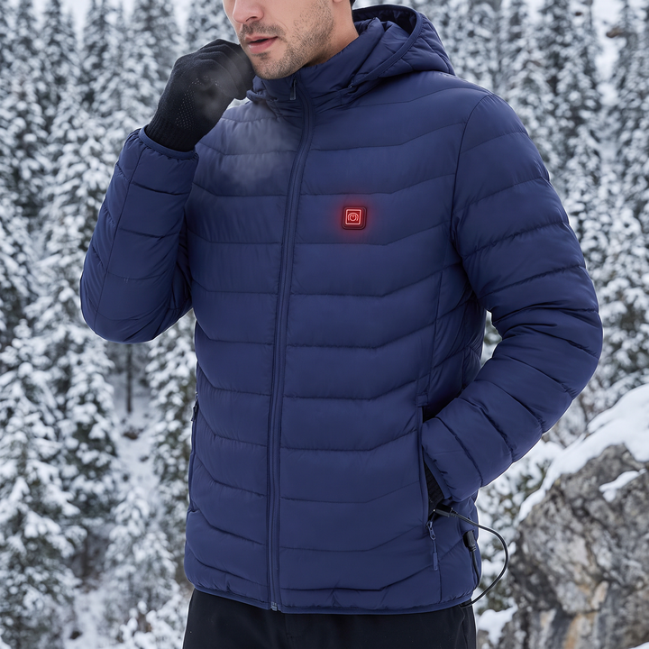 Colverro™ Unisex Heated Jacket with 9 Heat Zones &amp; Detachable Hood