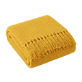 Colverro™ Chunky Knit Throw Blanket with Tassel Edges in Soft Acrylic