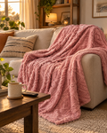 Colverro™ Fluffy Flannel Fleece Throw, Lightweight but Seriously Warm