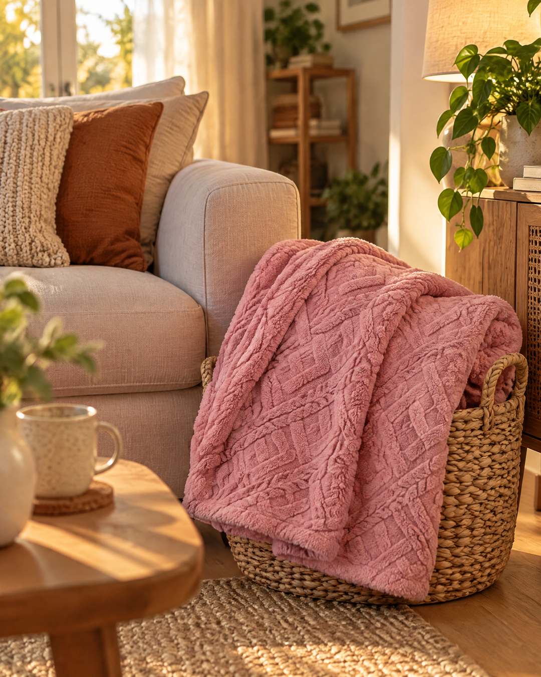 Colverro™ Fluffy Flannel Fleece Throw, Lightweight but Seriously Warm