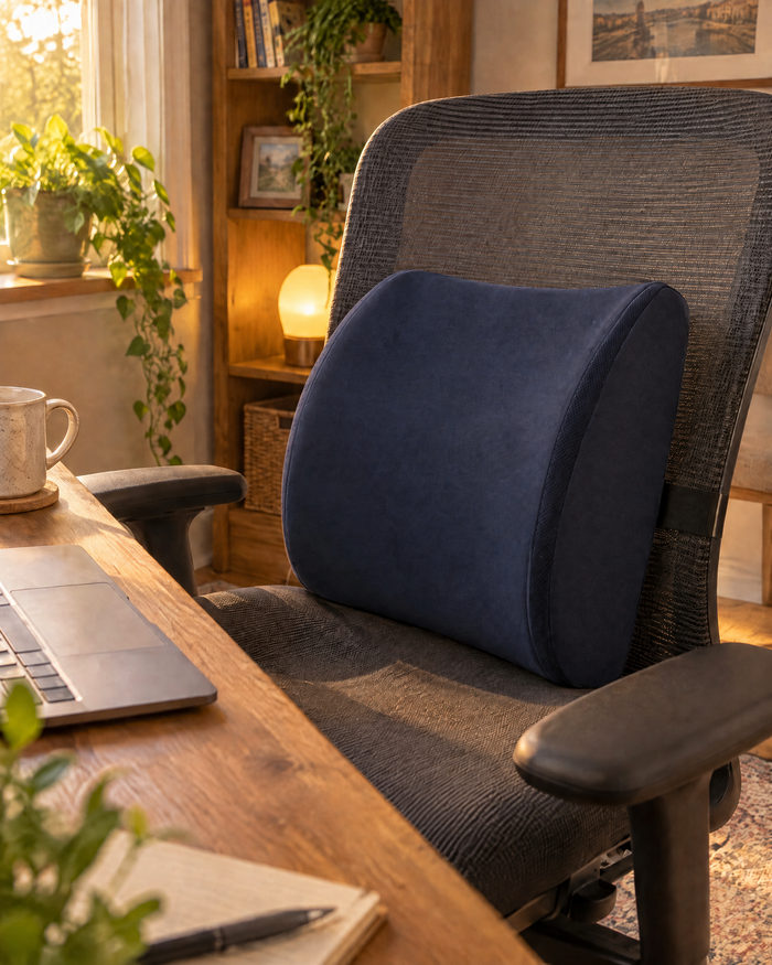 Colverro™ Memory Foam Lumbar Support Pillow for Desk Chair and Car