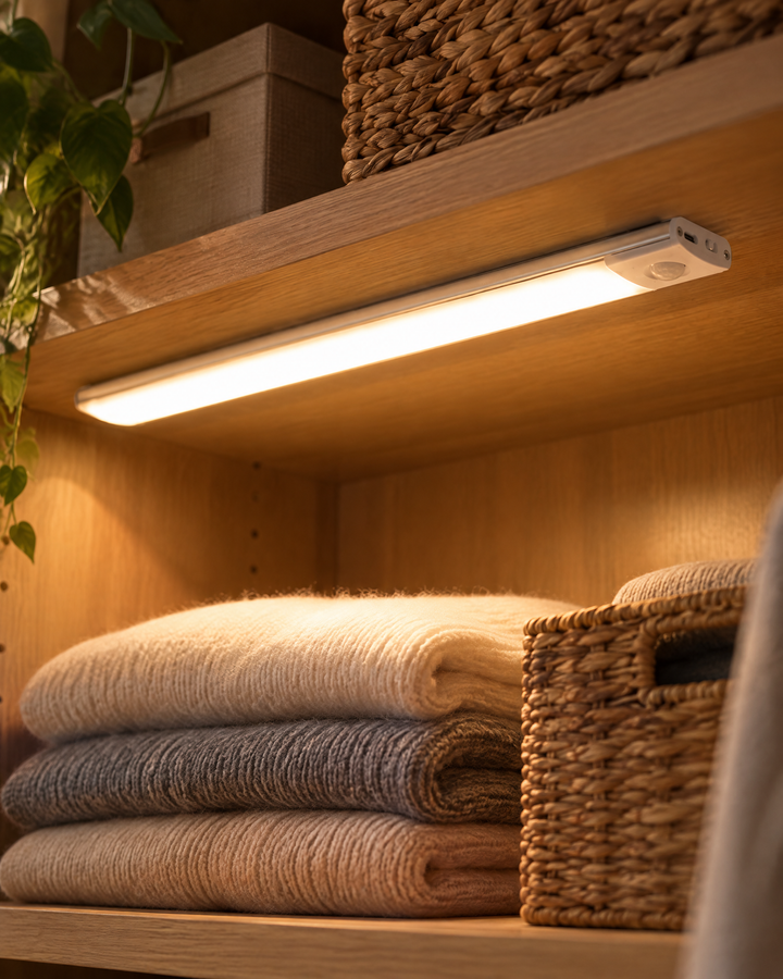 Colverro™ Rechargeable Motion Sensor Closet Light – Magnetic Stick-On LED