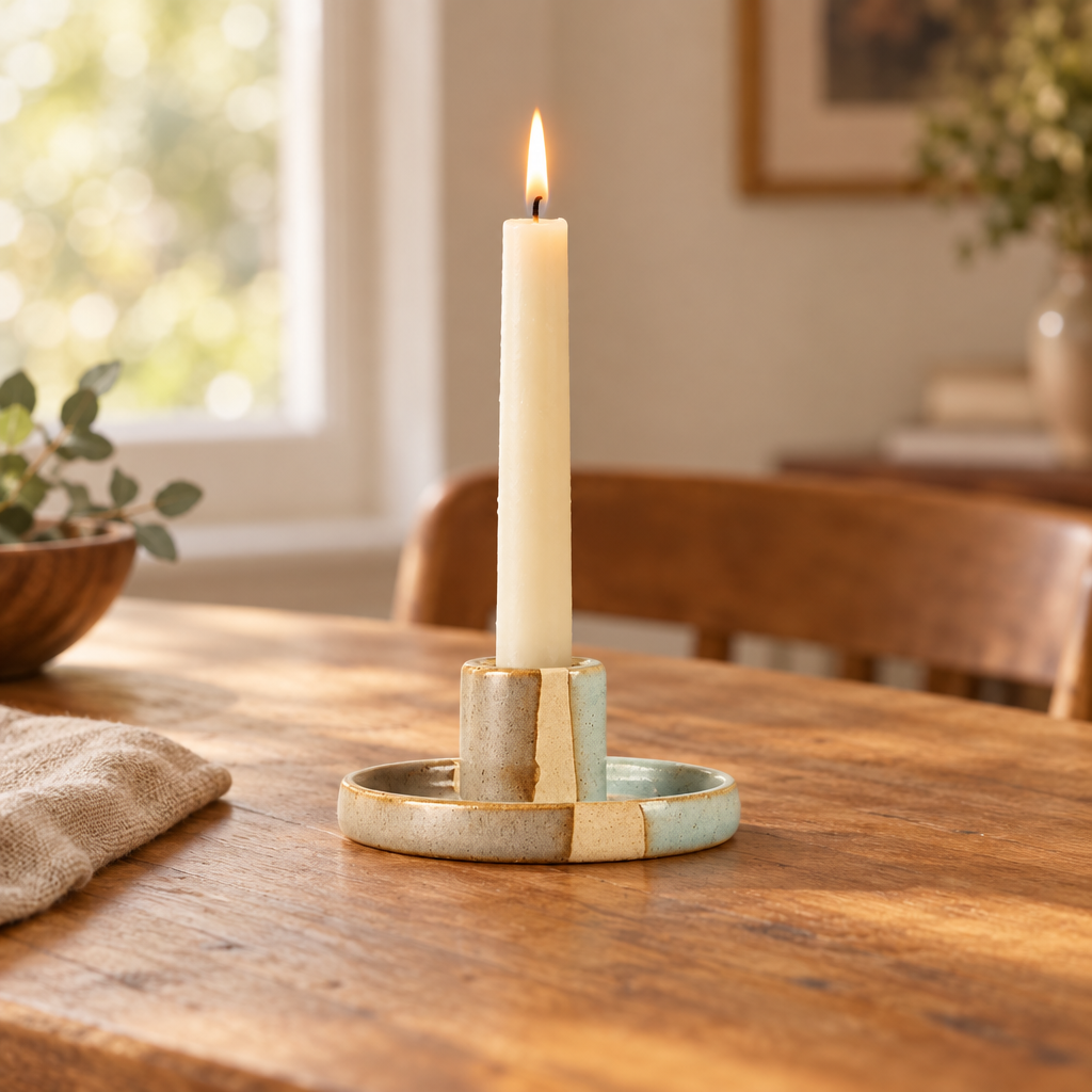 Colverro™ Ceramic Taper Candle Holders in Modern Nordic Shapes