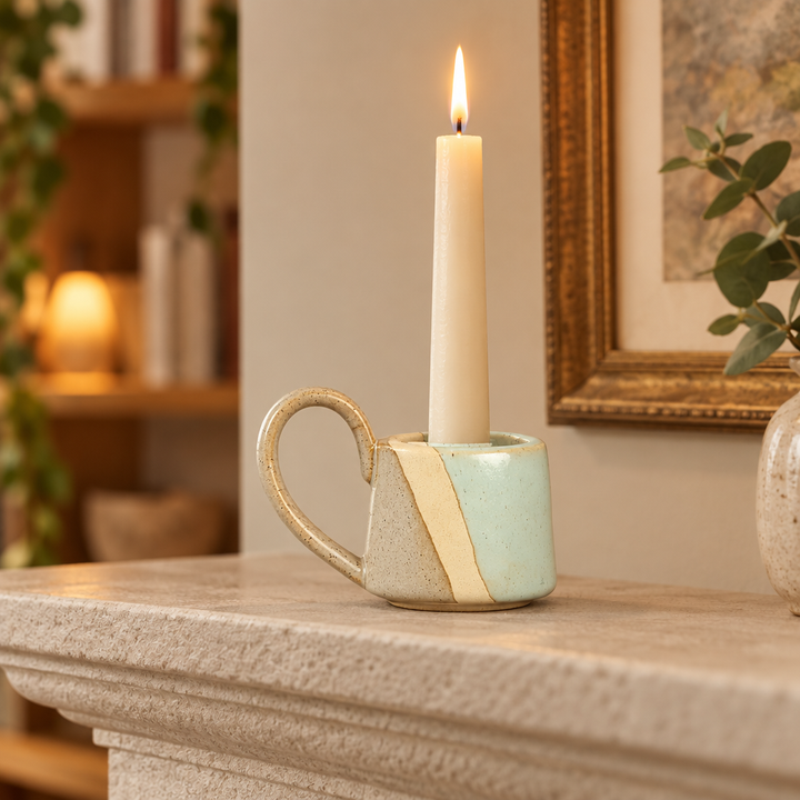 Colverro™ Ceramic Taper Candle Holders in Modern Nordic Shapes