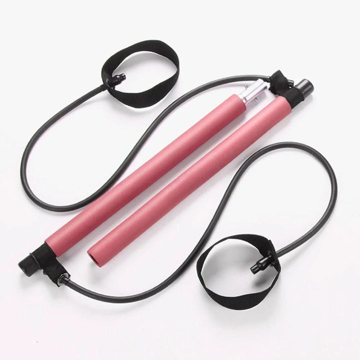 Colverro™ Portable Pilates Bar Kit with Resistance Bands and Foot Loops