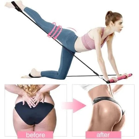 Colverro™ Portable Pilates Bar Kit with Resistance Bands and Foot Loops