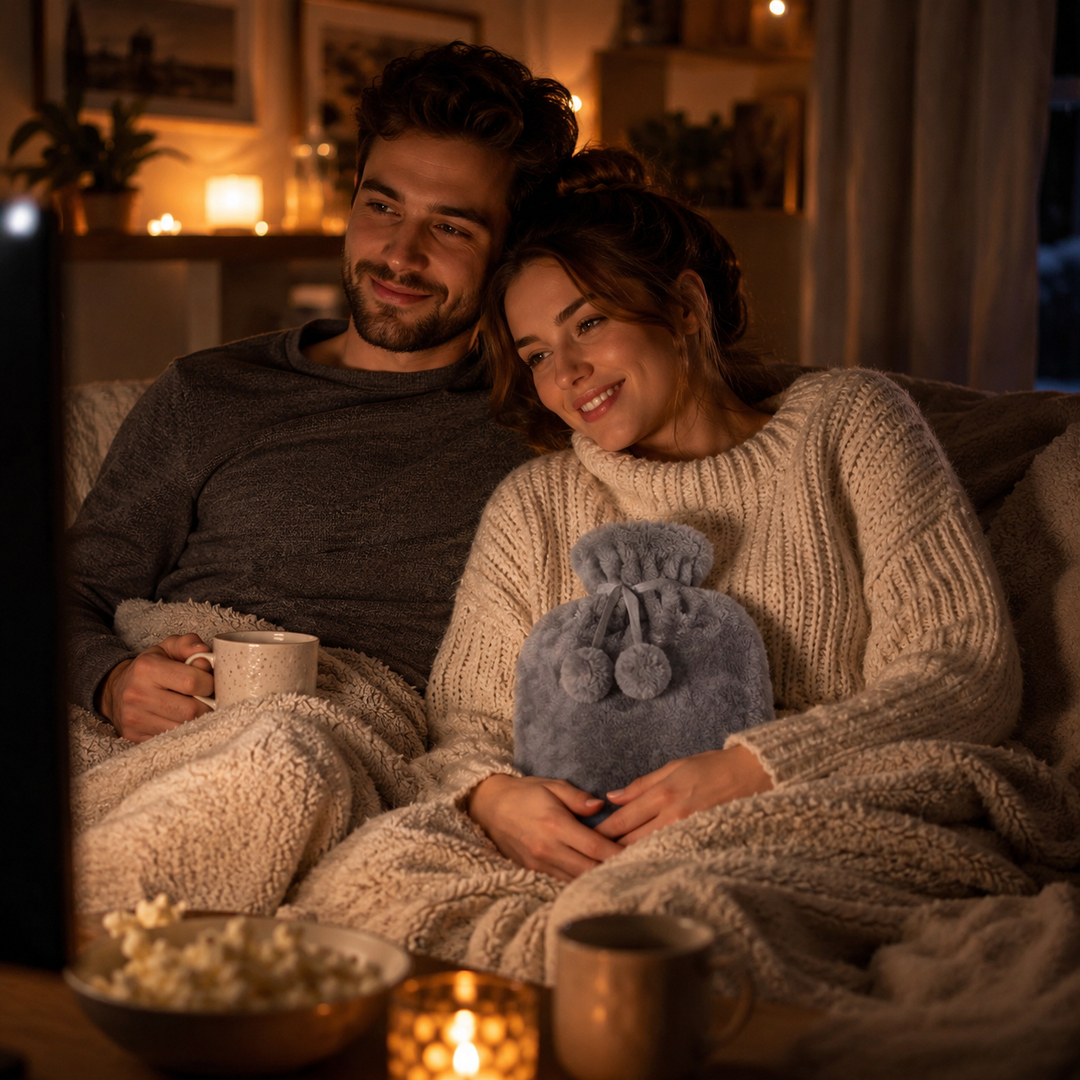 Colverro™ Hot Water Bottle with Removable Faux Fur Cover