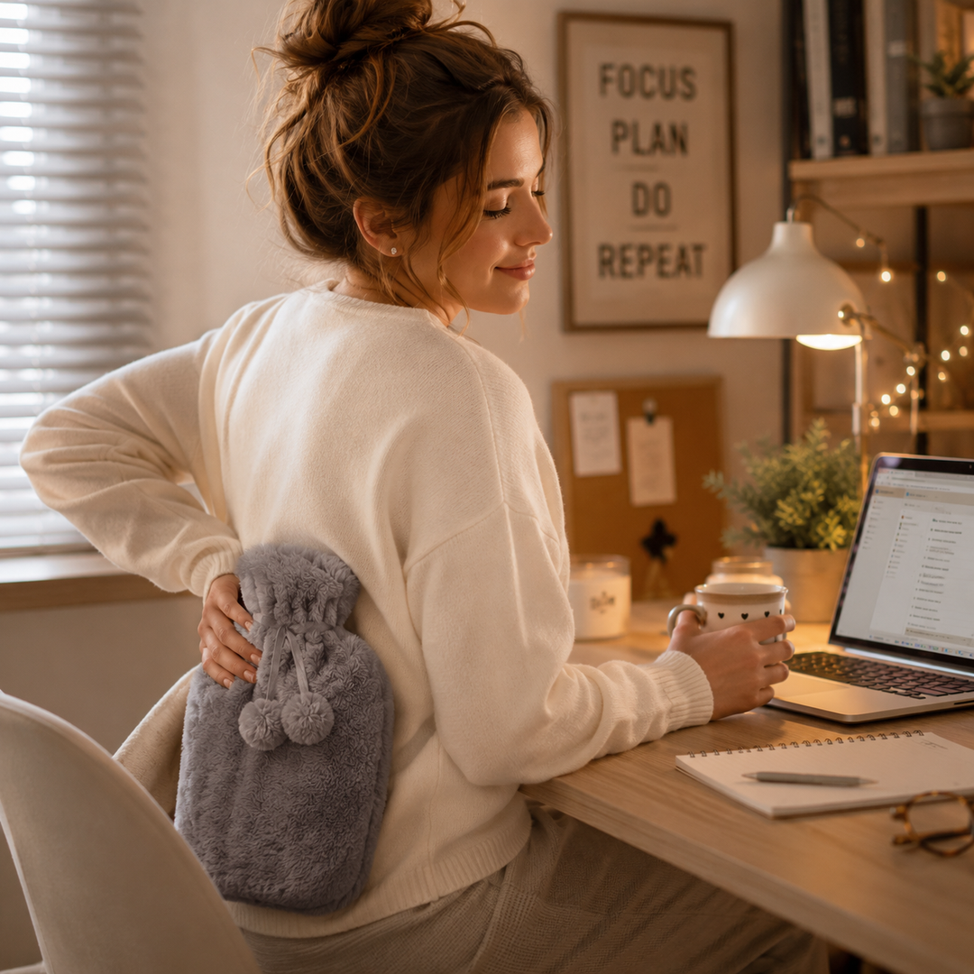 Colverro™ Hot Water Bottle with Removable Faux Fur Cover