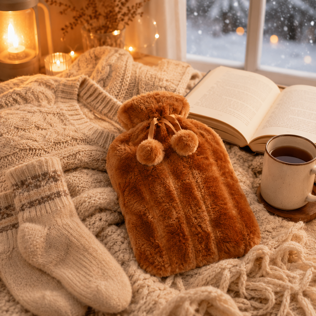 Colverro™ Hot Water Bottle with Removable Faux Fur Cover