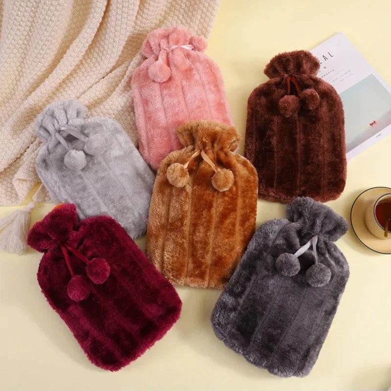 Colverro™ Hot Water Bottle with Removable Faux Fur Cover