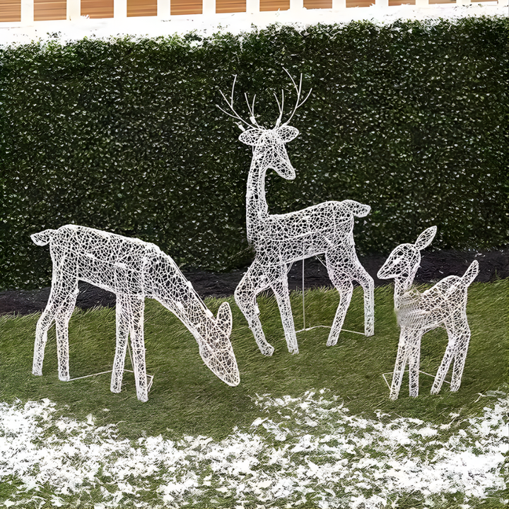 Colverro™ Large Light-Up Acrylic Reindeer Figure with 240 LEDs and Timer