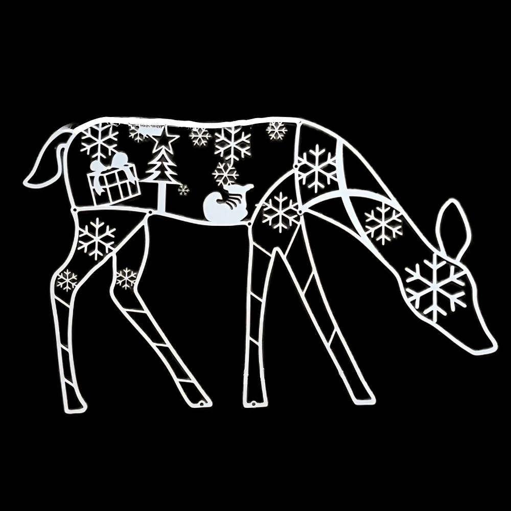 Colverro™ Lighted Reindeer and Sleigh Christmas Display with 240 LEDs
