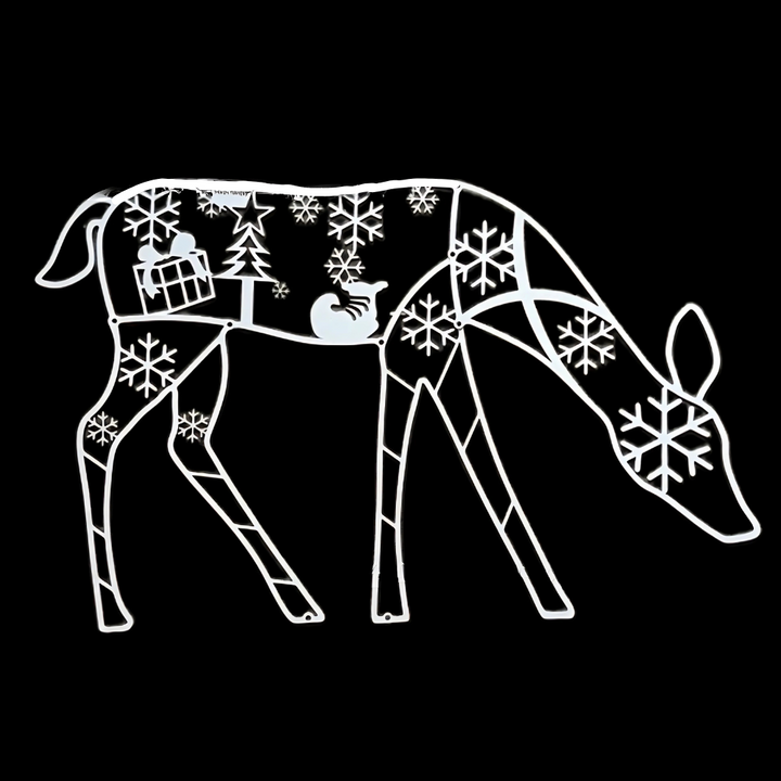Colverro™ Lighted Reindeer and Sleigh Christmas Display with 240 LEDs