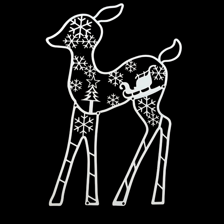 Colverro™ Lighted Reindeer and Sleigh Christmas Display with 240 LEDs