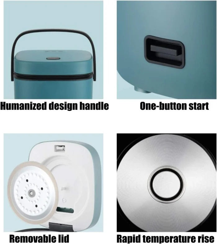 Colverro™ Mini Rice Cooker with Steamer Tray and Auto Keep-Warm