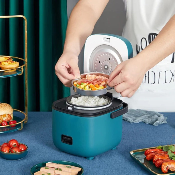 Colverro™ Mini Rice Cooker with Steamer Tray and Auto Keep-Warm