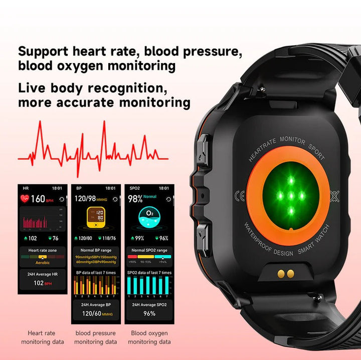 Colverro™ Waterproof Swim Smartwatch with Built-In Fitness Tracker