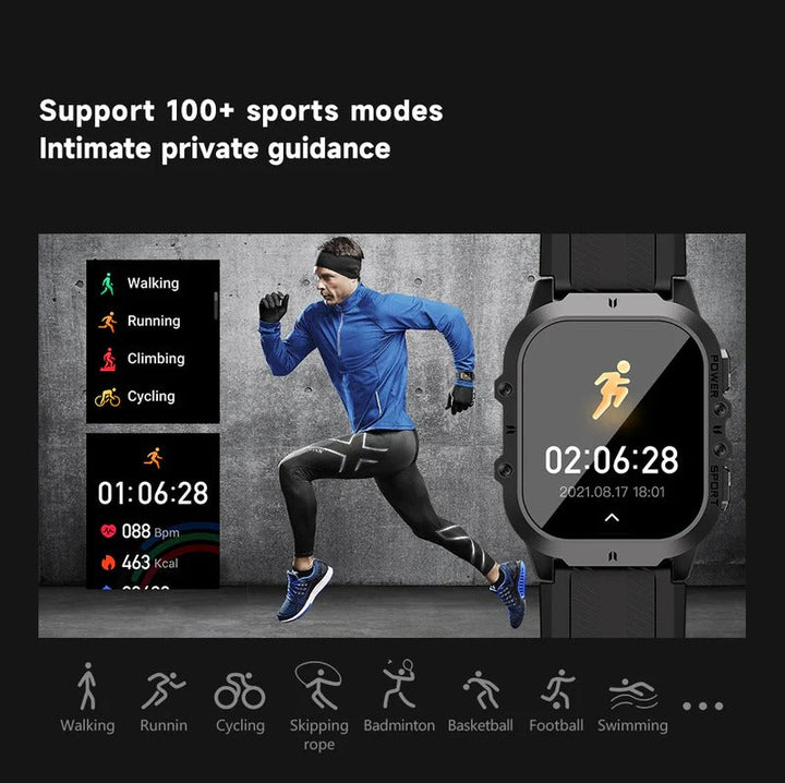 Colverro™ Waterproof Swim Smartwatch with Built-In Fitness Tracker