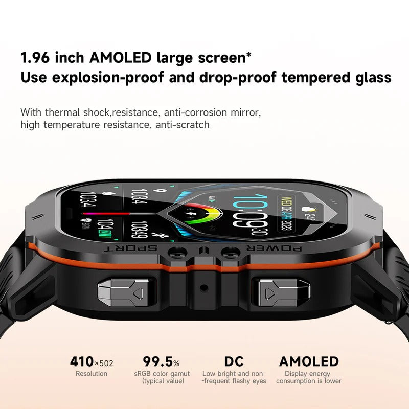 Colverro™ Waterproof Swim Smartwatch with Built-In Fitness Tracker
