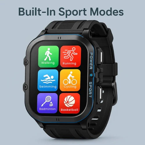 Colverro™ Waterproof Swim Smartwatch with Built-In Fitness Tracker