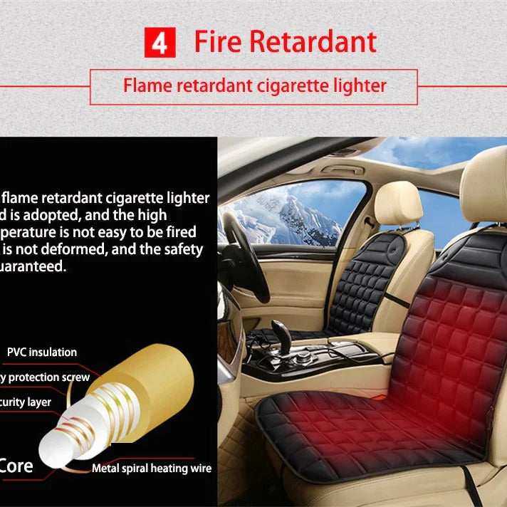 Colverro™ Heated Car Seat Cushion with Smart Auto Shut-Off