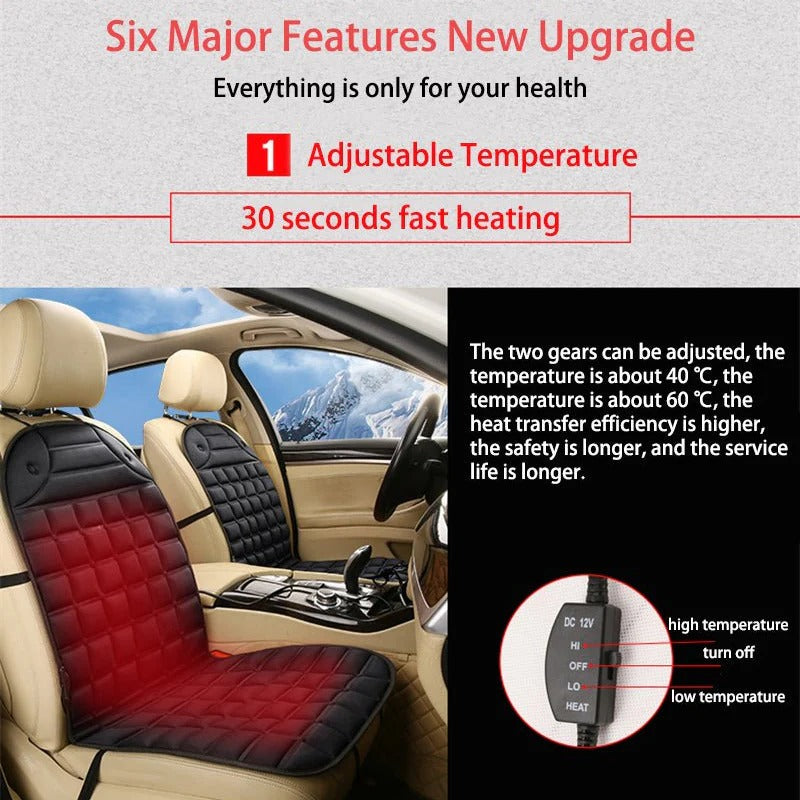 Colverro™ Heated Car Seat Cushion with Smart Auto Shut-Off