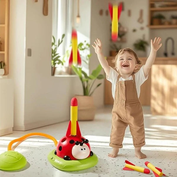 Colverro™ 3-in-1 Active Play Set with Jump Pad, Ring Toss and Rocket
