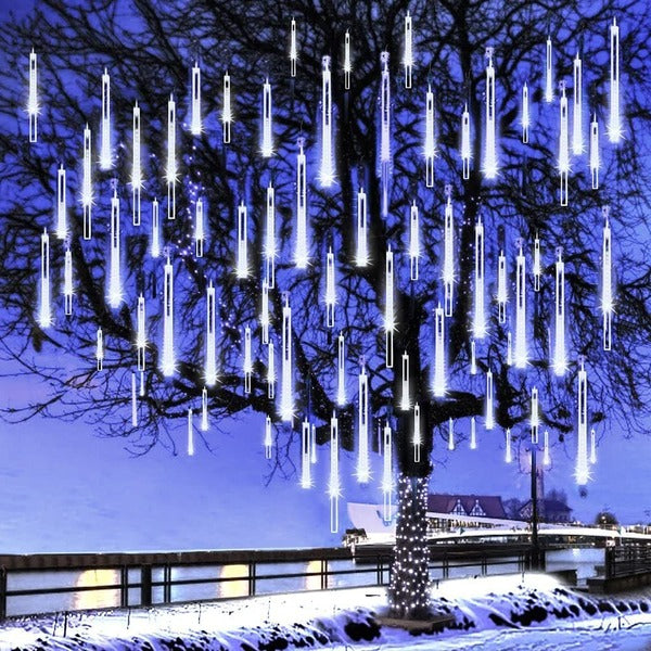 Colverro™ LED Icicle Lights with Falling Snow Effect, 8 Tubes