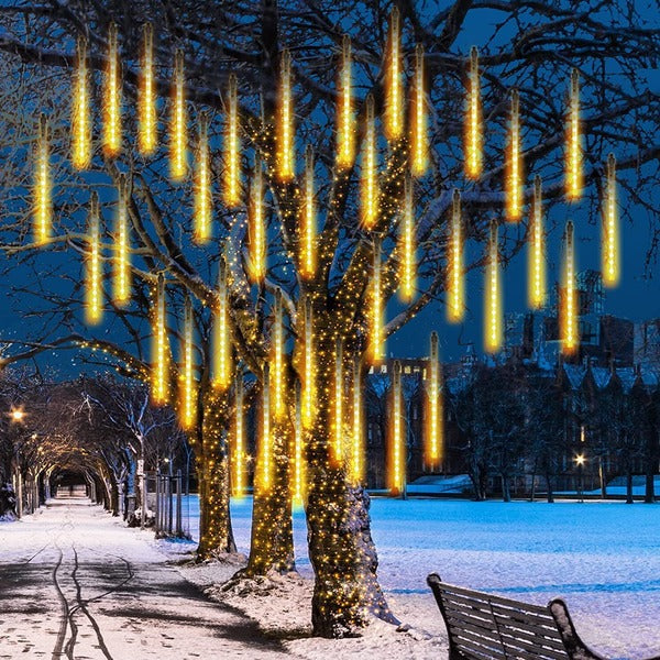 Colverro™ LED Icicle Lights with Falling Snow Effect, 8 Tubes