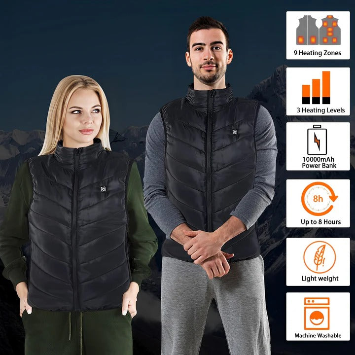 Colverro™ Lightweight Heated Puffer Vest with 10,000mAh Battery Pack