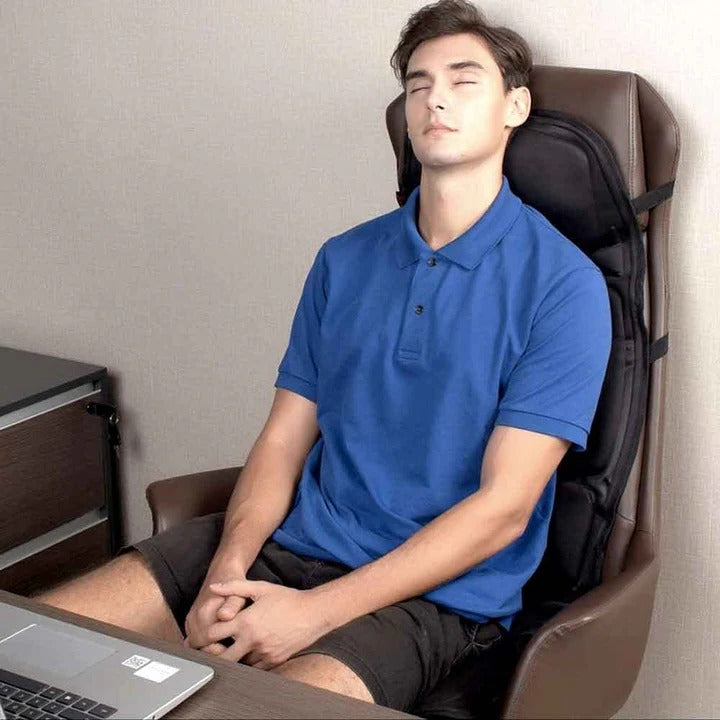 Colverro™ Shiatsu Full Back Massage Cushion with Heat &amp; Neck Support