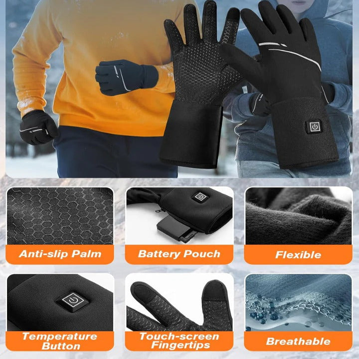 Colverro™ Ultra-Thin Heated Glove Liners with Touchscreen Fingertips