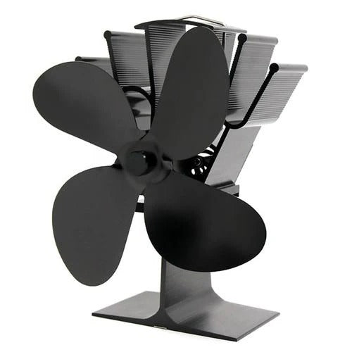 Colverro™ Heat-Powered Wood Stove Fan with 4 Quiet Blades
