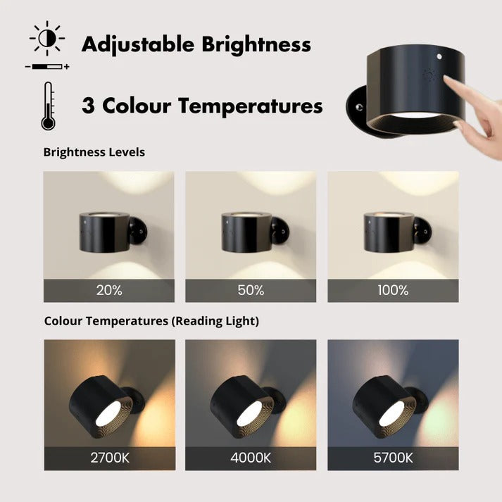 Colverro™ Rechargeable LED Wall Light with 360° Magnetic Mount