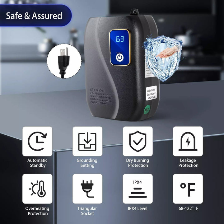 Colverro™ Electric Tankless Water Heater with LED Display and Sensors