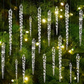 Colverro™ Clear Shatter-Resistant Icicle Ornament Set for Christmas Trees