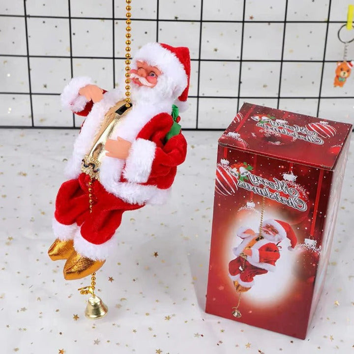 Colverro™ Climbing Santa Christmas Decoration With Lights and Music
