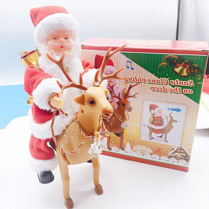 Colverro™ Climbing Santa Christmas Decoration With Lights and Music