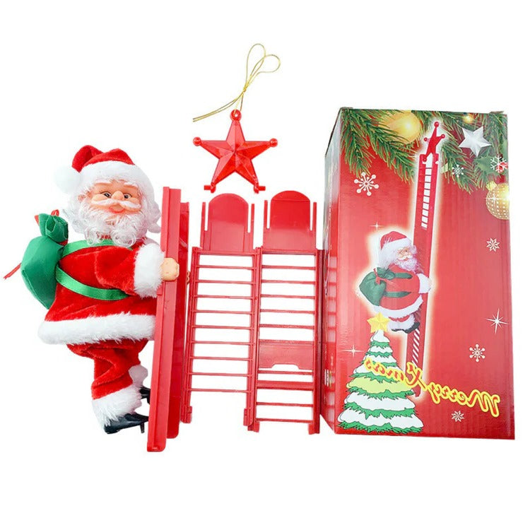 Colverro™ Climbing Santa Christmas Decoration With Lights and Music
